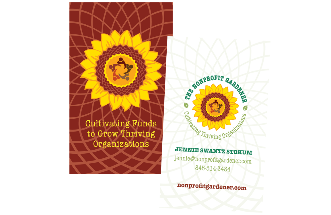 photo of business cards for The Nonprofit Gardener