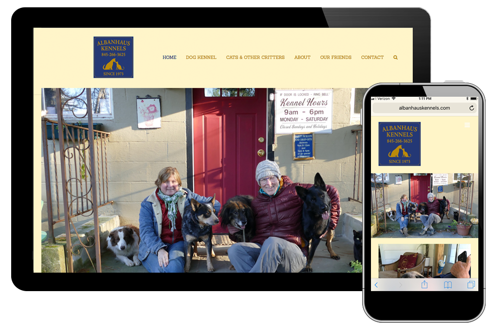 Photo of website for Albanhaus