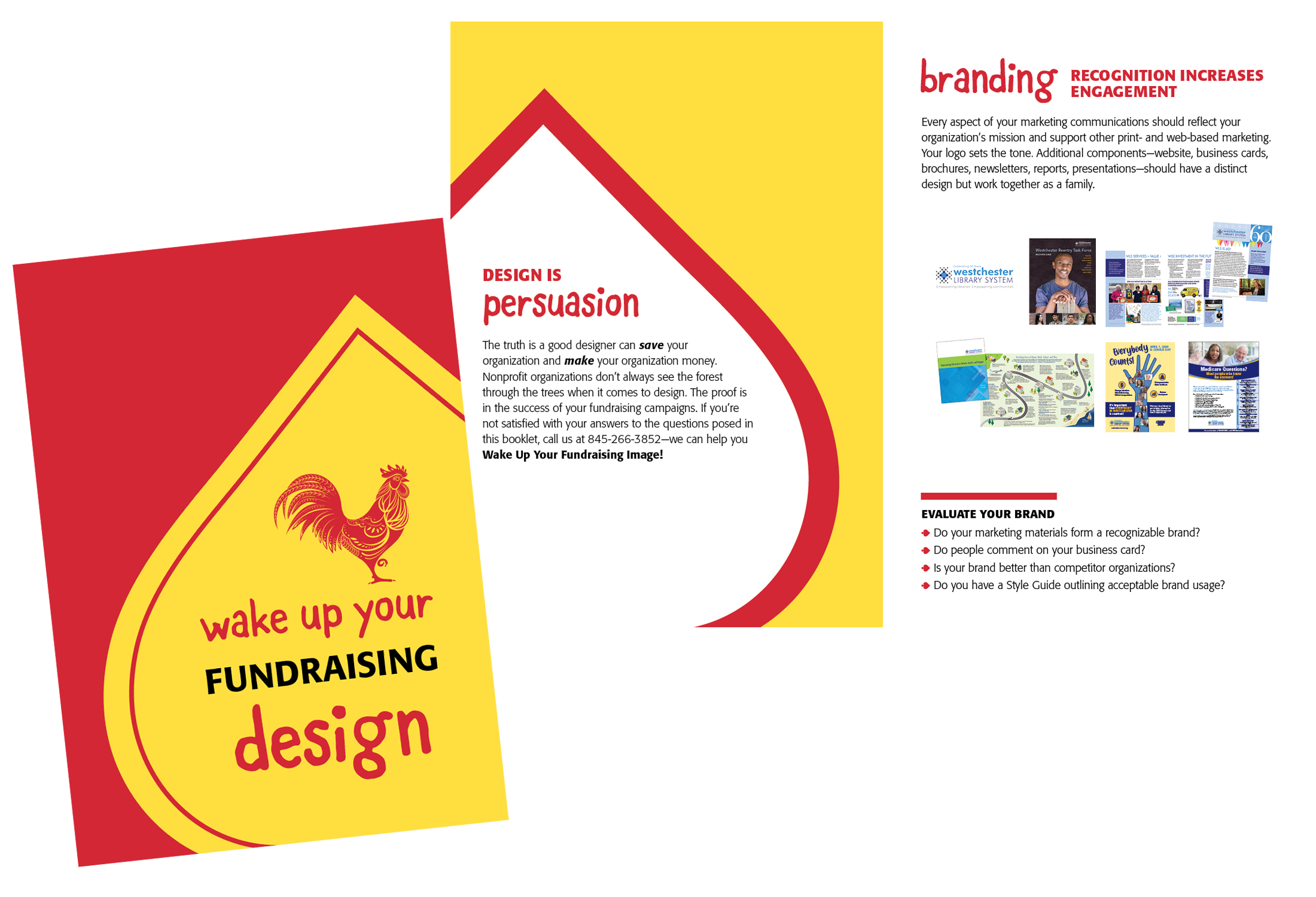 photo of wake up your fundraising design brochure