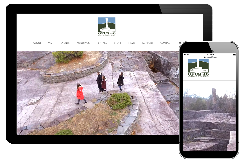 photo of Opus 40 home page