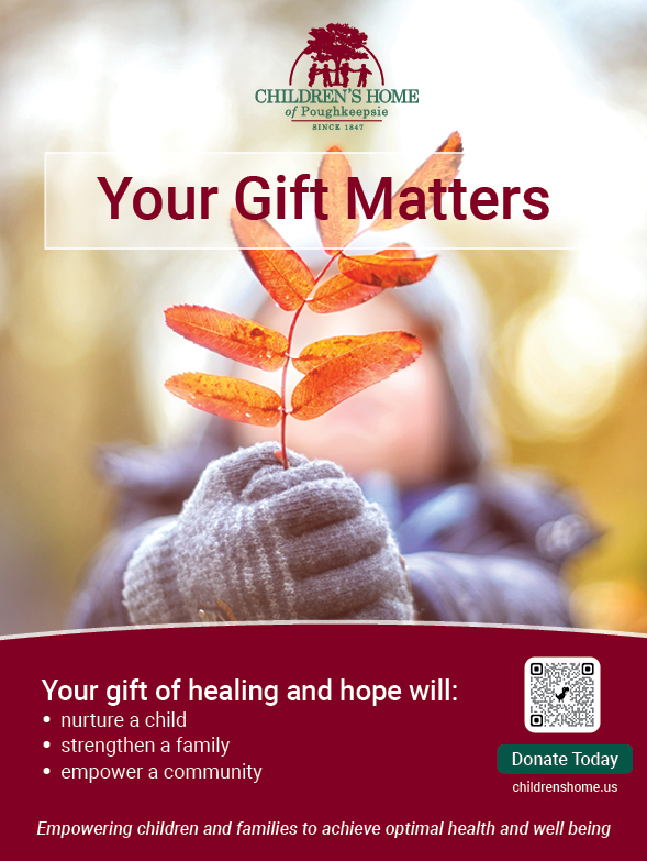 Your Gift Matters ad for Childen's Home of Poughkeepsie