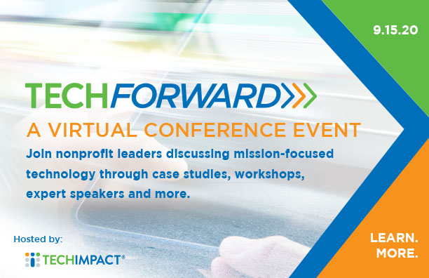 photo of ad for Tech Forward event