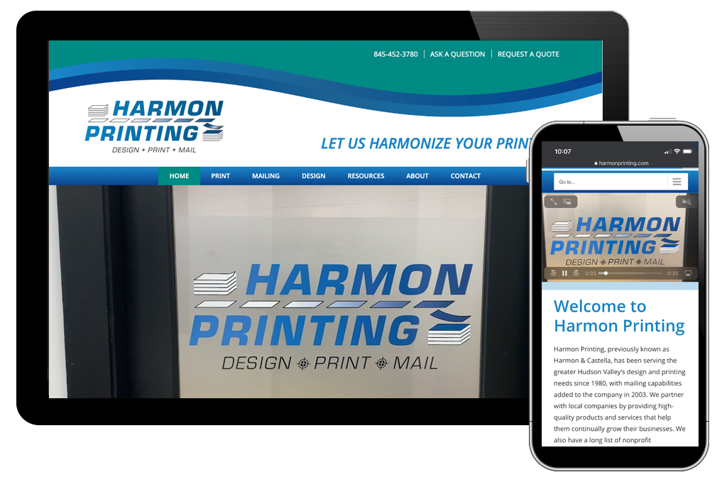Harmon Printing home page