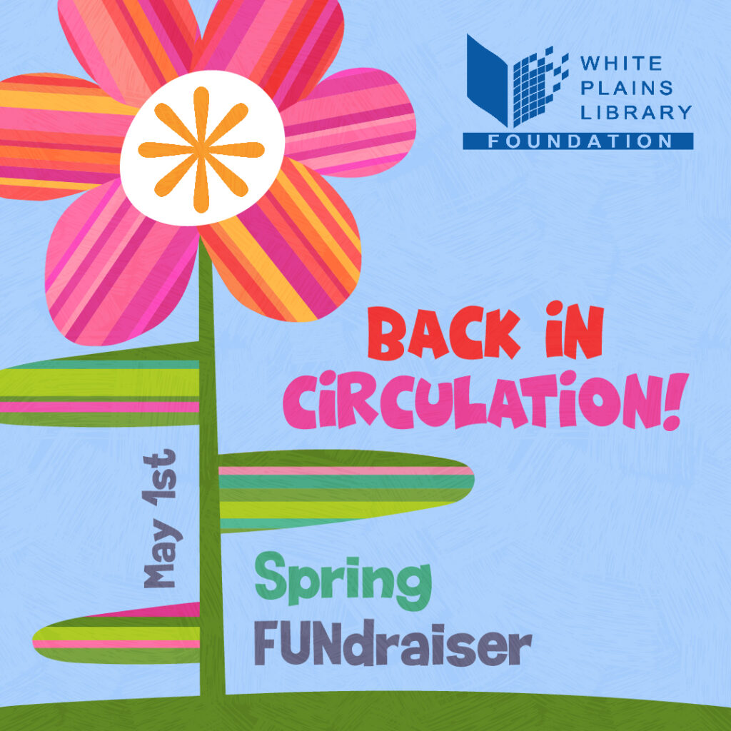 Back in Circulation spring fundraiser flower