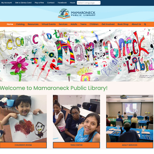 Mamaroneck Library home page