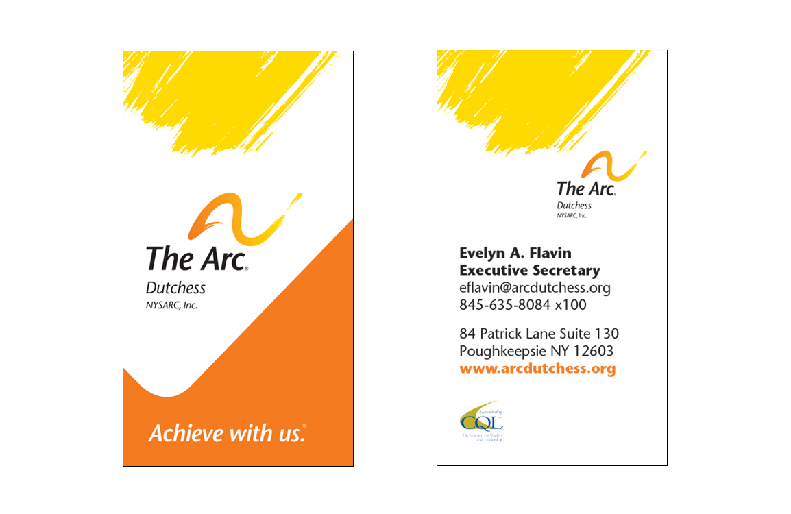 The Arc of Dutchess business card