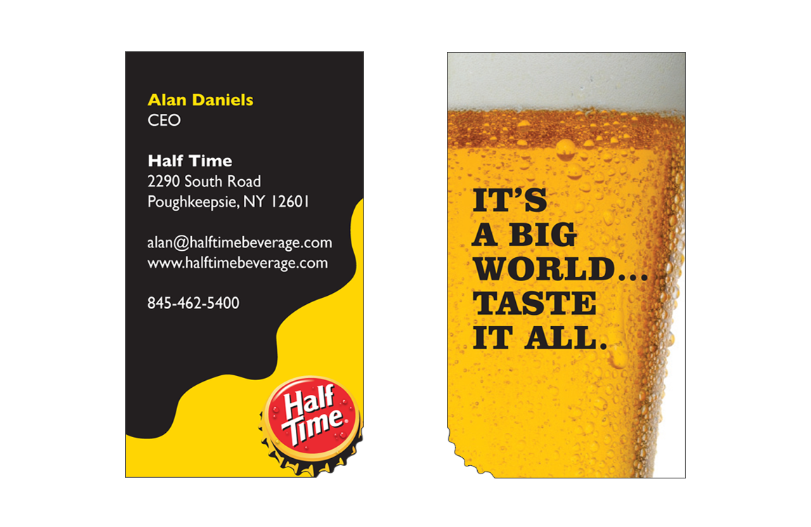 Half Time business card