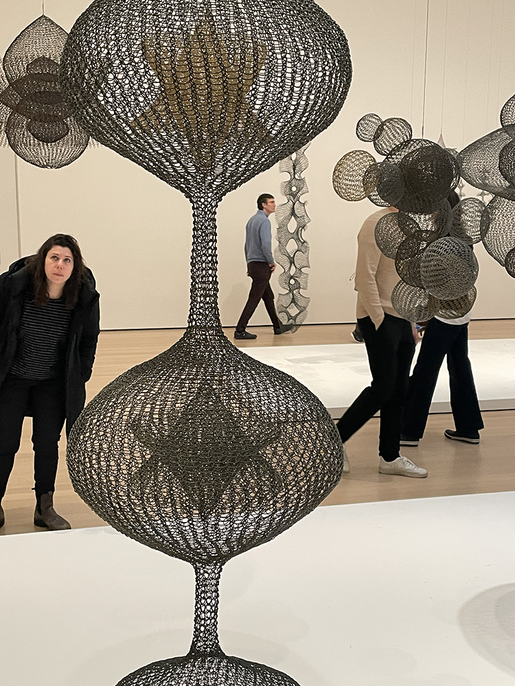 Asawa looped wire sculpture