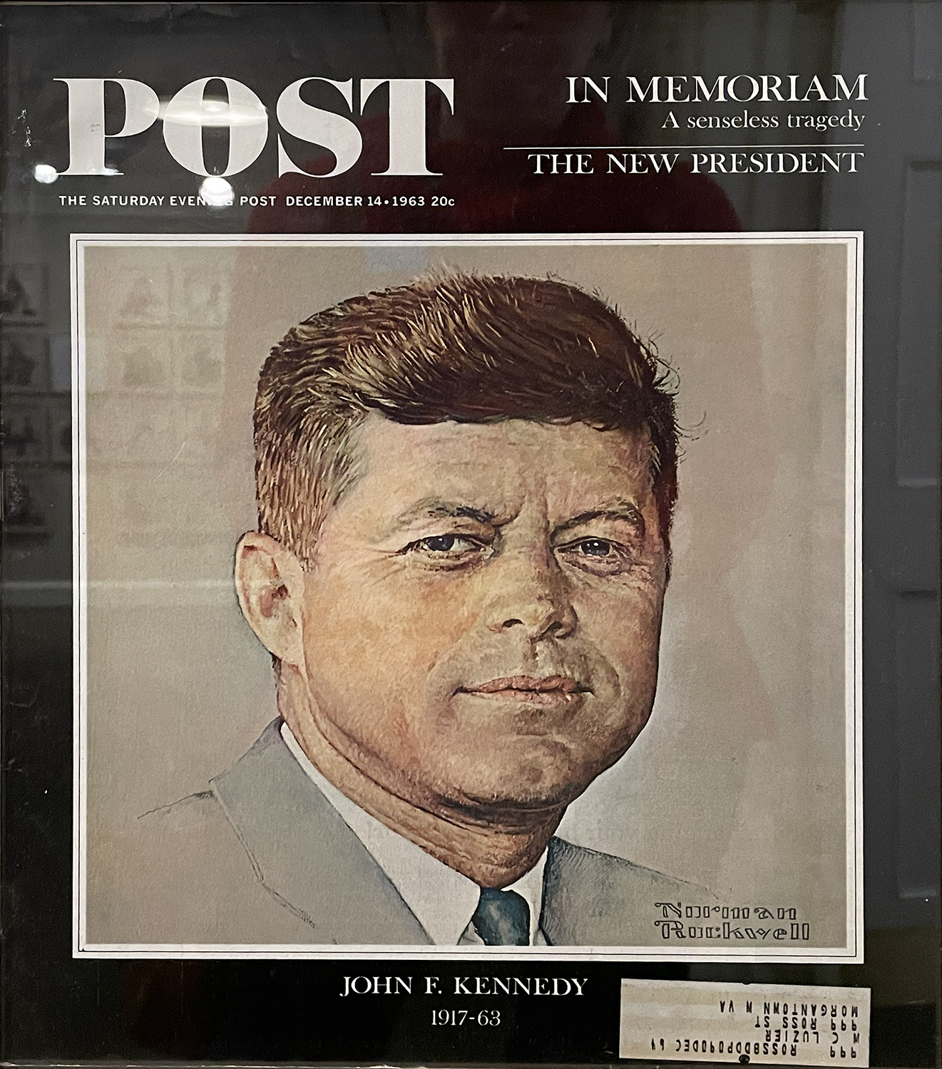JFK memoriam by Normal Rockwell