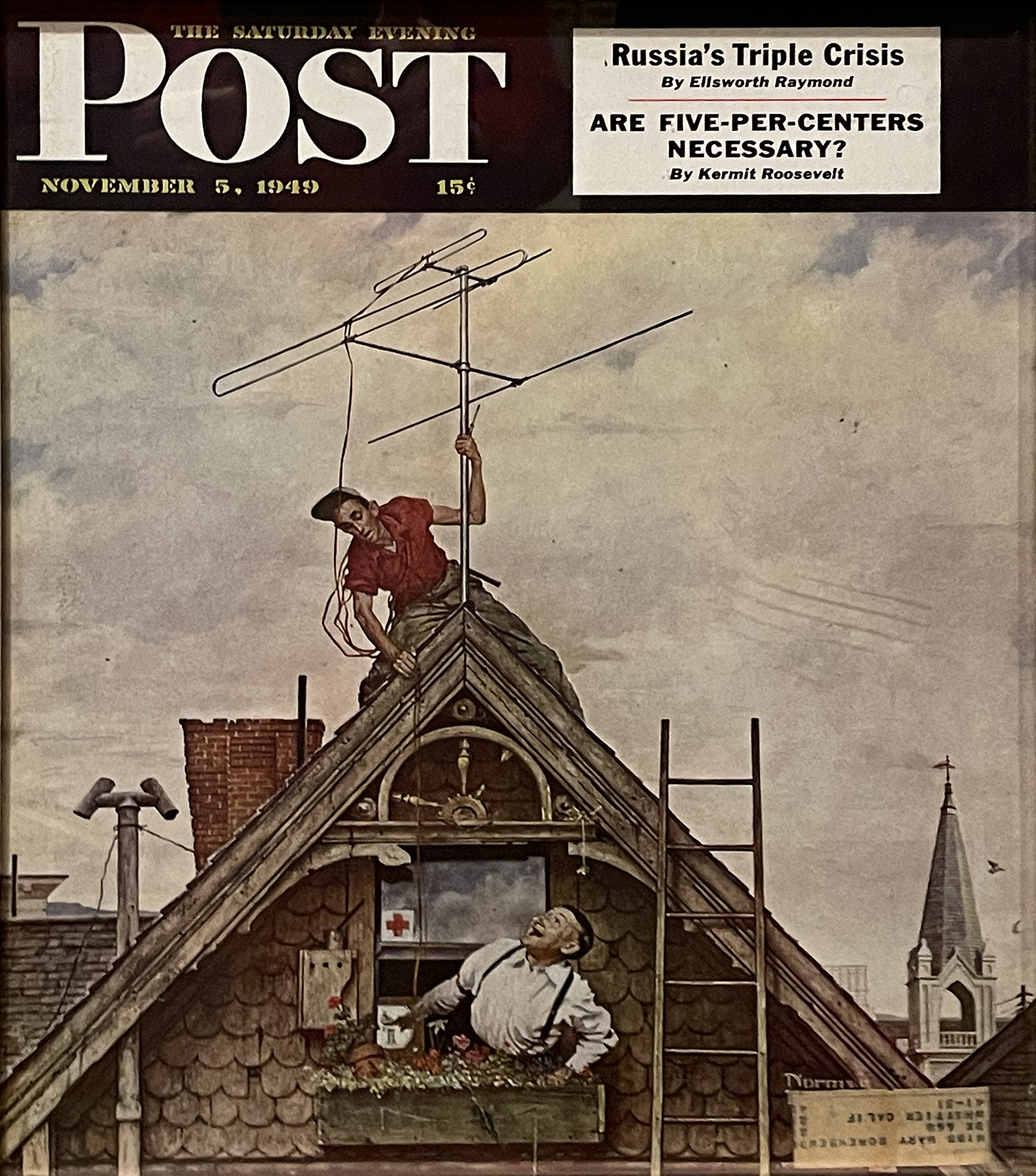TV Antenna installation by Normal Rockwell