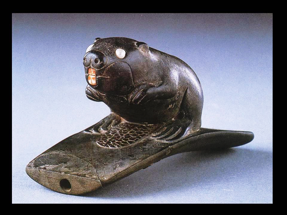 Beaver effigy pipe